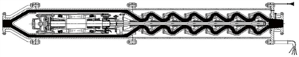 Modularized shaftless driving deep-sea mining multiphase pump