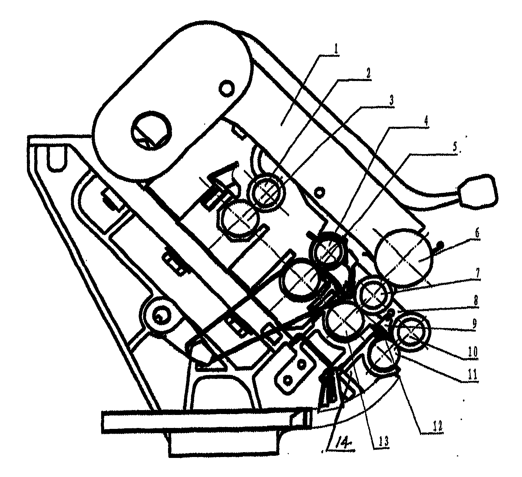 Drafting device with four rollers in ring spinner