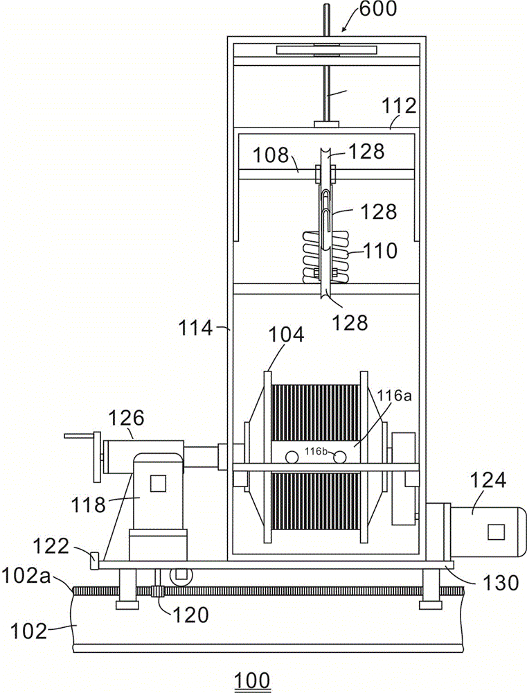 Cylindrical workpiece outer winding machine