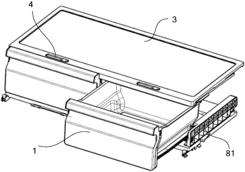 Refrigerator humidity adjusting drawer and refrigerator