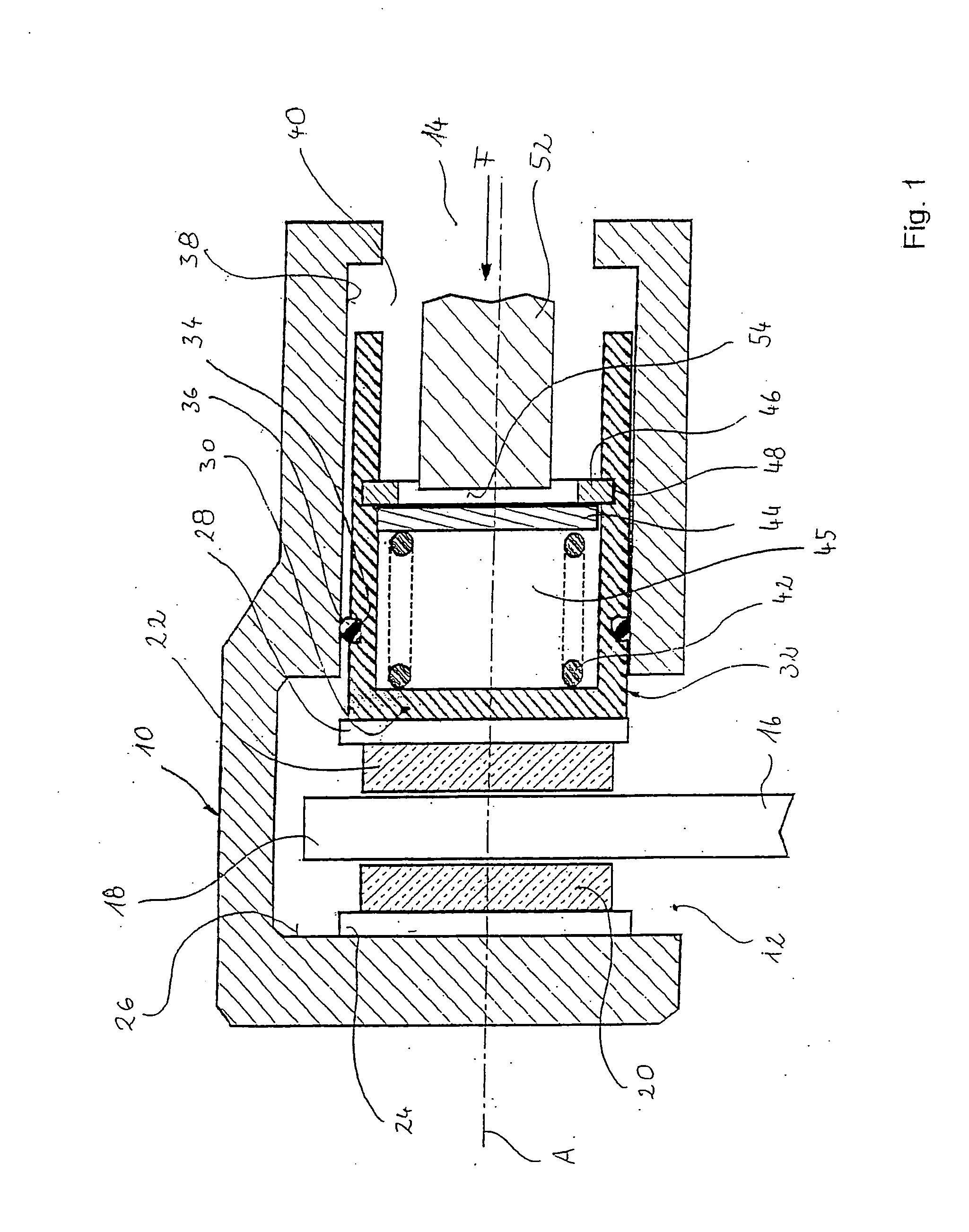 Parking brake device and vehicle brake system provided with such a parking brake device