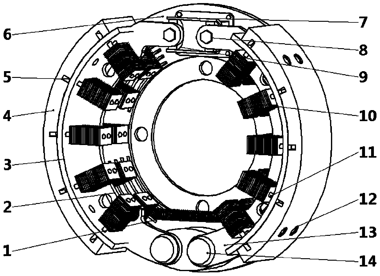 A drum brake that dissipates heat through heat pipes