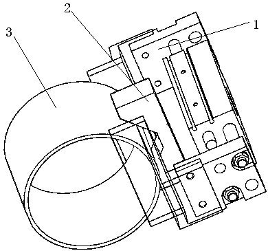 High-speed railcar ring-structure hydraulic damper piston rod assembling welding fixture