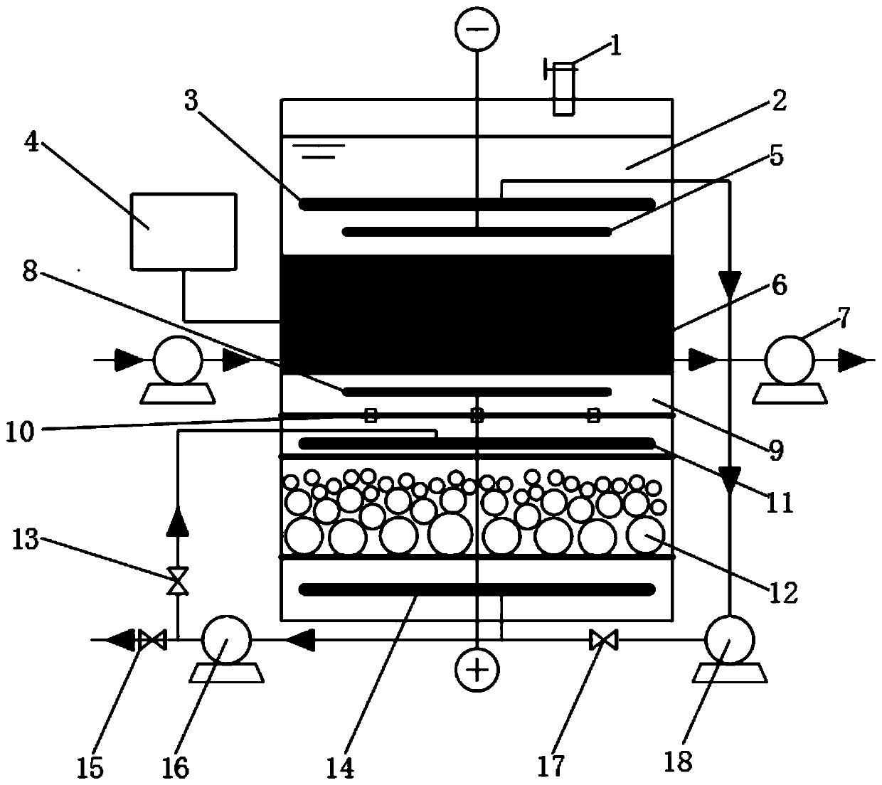 Method and device for continuously treating heavy metal polluted sludge