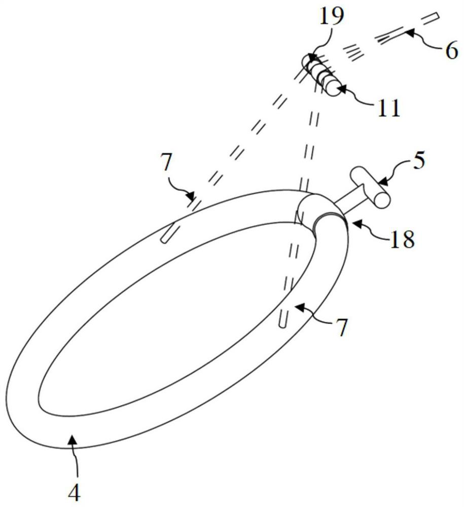 Traction and knotting device of puncture-free cannula minimally invasive laparoscope