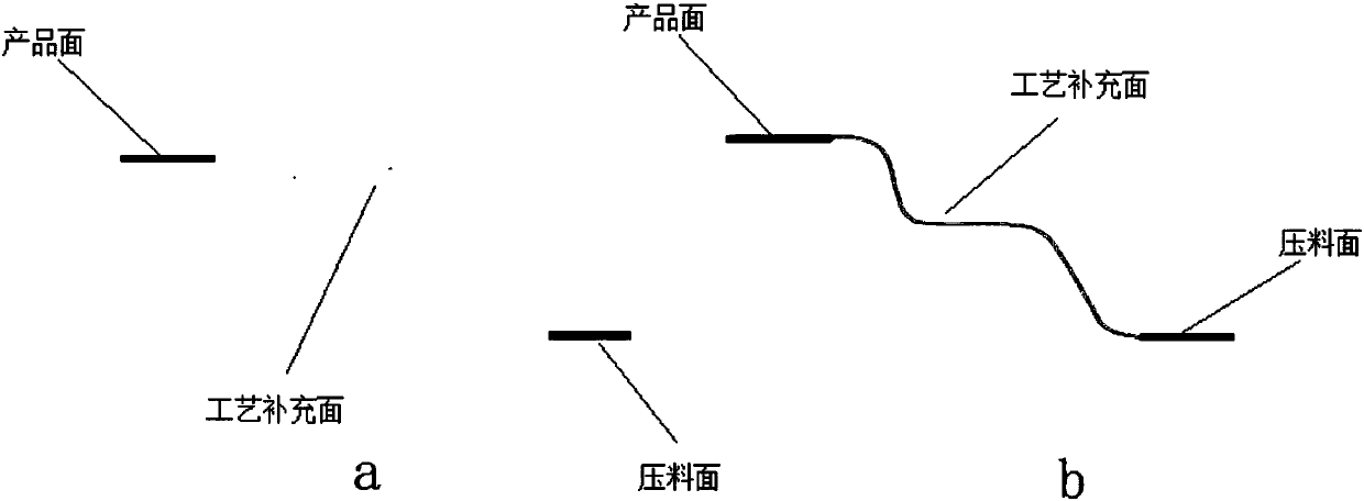 Aluminum automobile door panel drawing die and over-drawing method