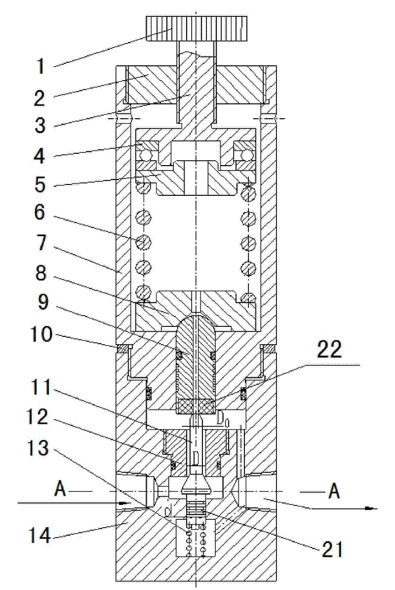 High pressure reducing valve