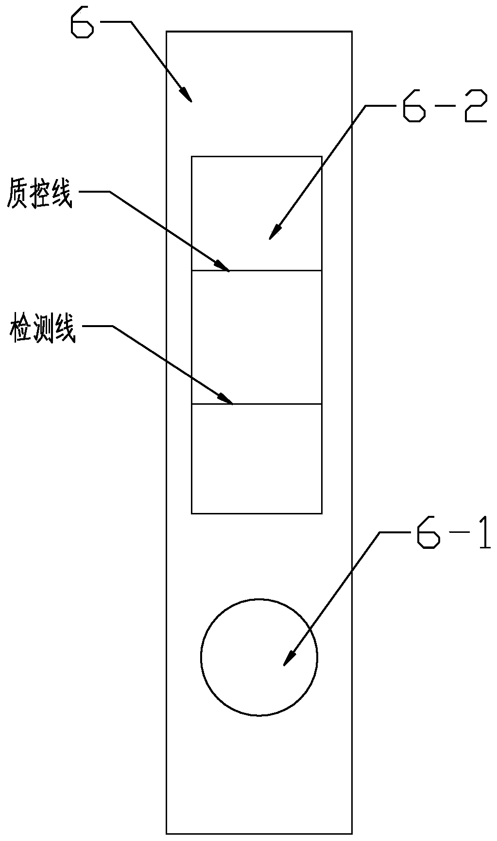 Method for detecting norovirus by using nano-enzyme test strip