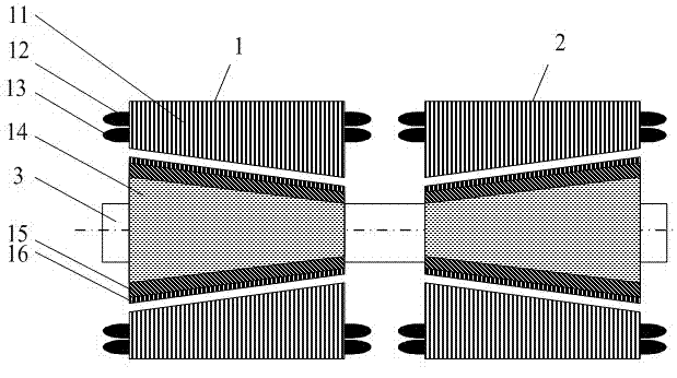 Five-degree-of-freedom (five-DOF) bearing-free permanent magnet synchronous motor