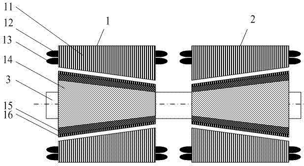 Five-degree-of-freedom (five-DOF) bearing-free permanent magnet synchronous motor