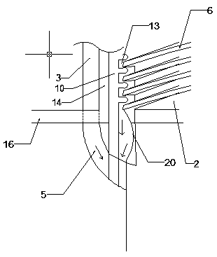 Heat exchange and heat storage device for biogas power generation high-temperature exhaust air