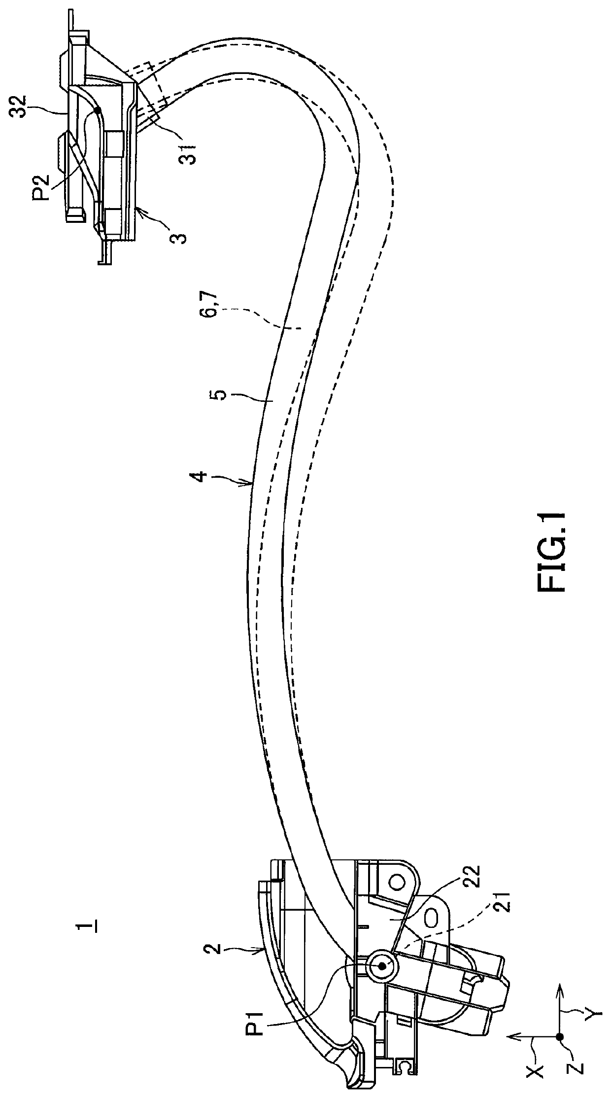 Wire harness and power supply device having the same