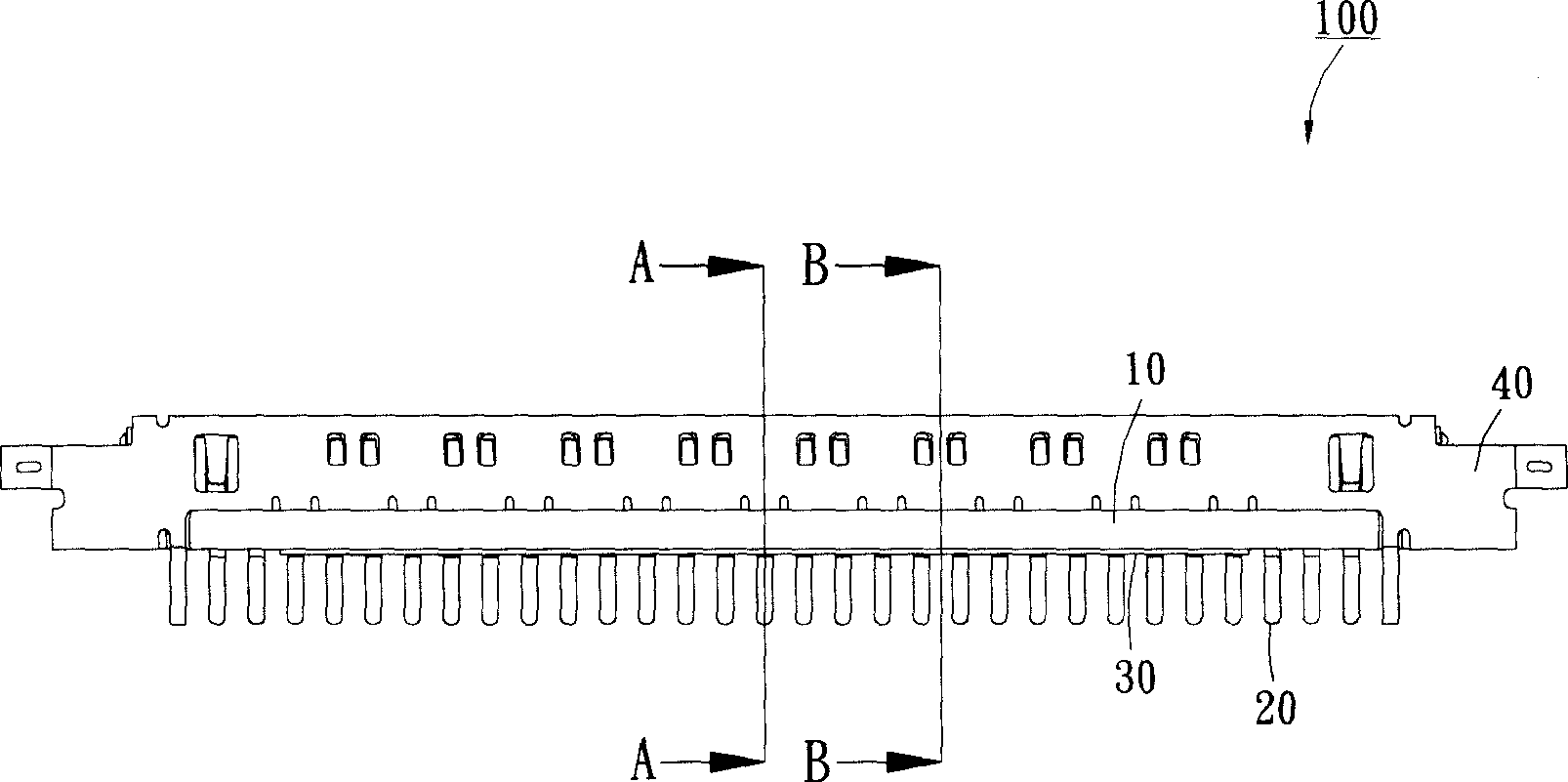 Electric connector with enhanced clipping function