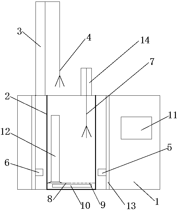 Device for automatic determination of emulsion breaking degree of oil product and determination method