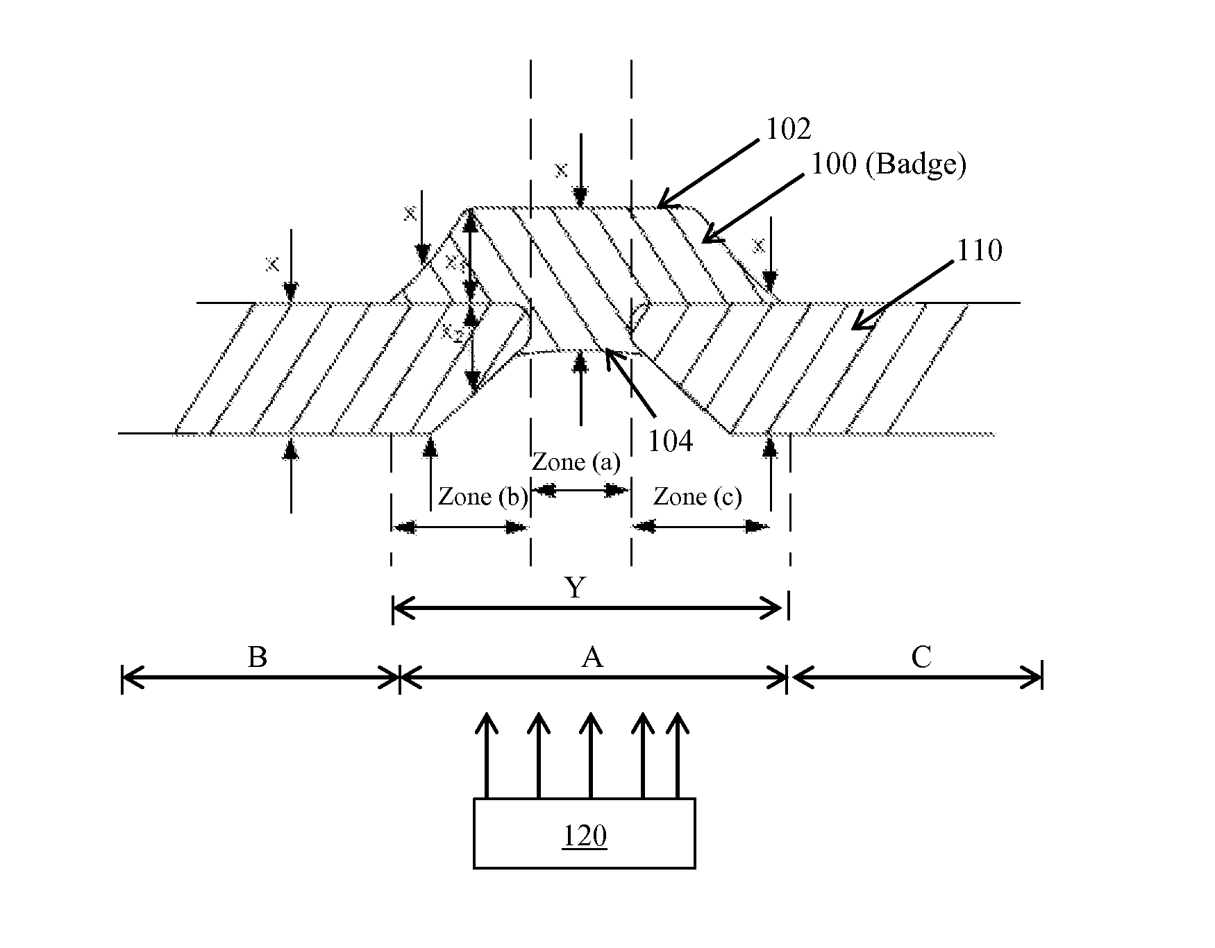 Radar compatible automotive badge and fascia