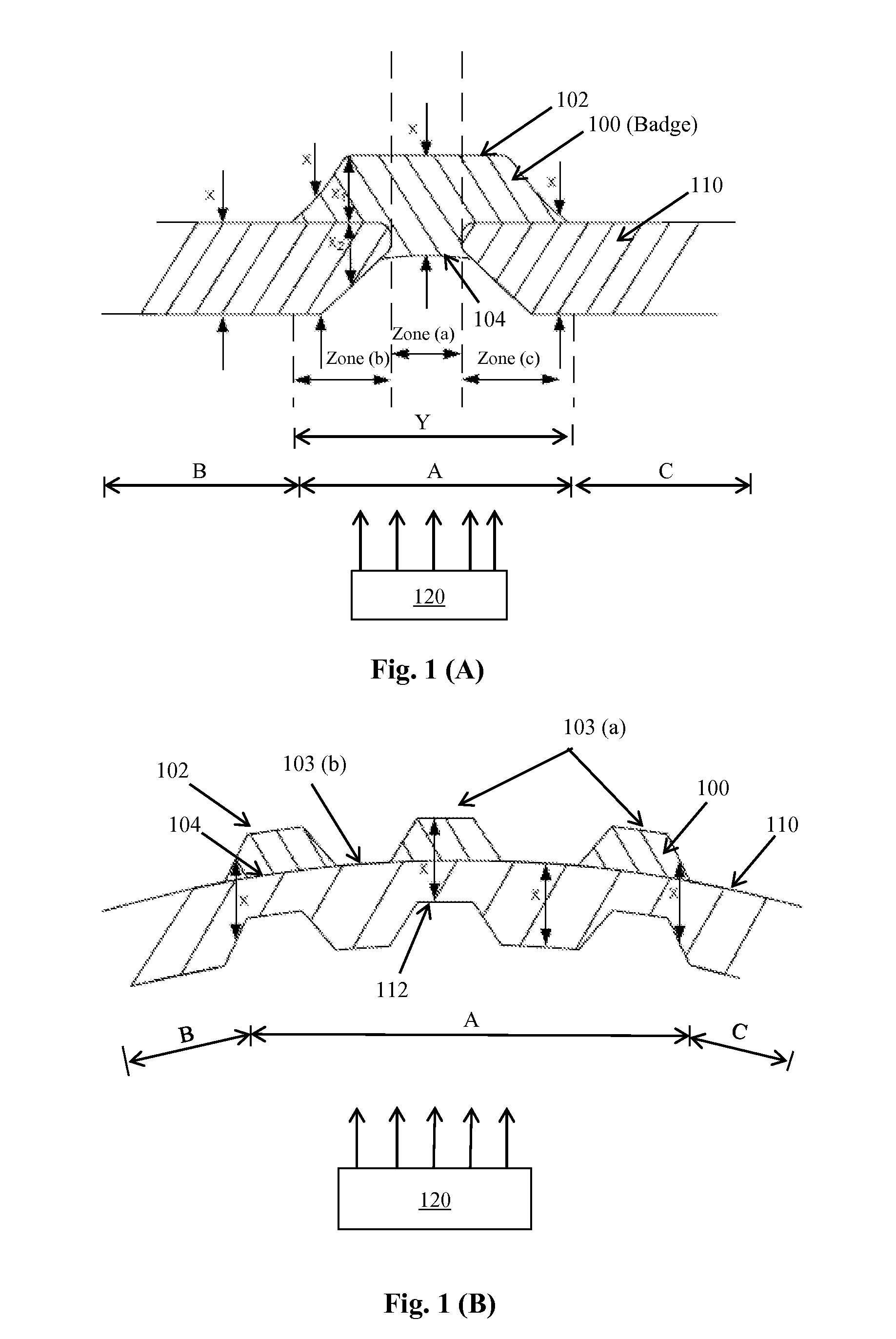 Radar compatible automotive badge and fascia