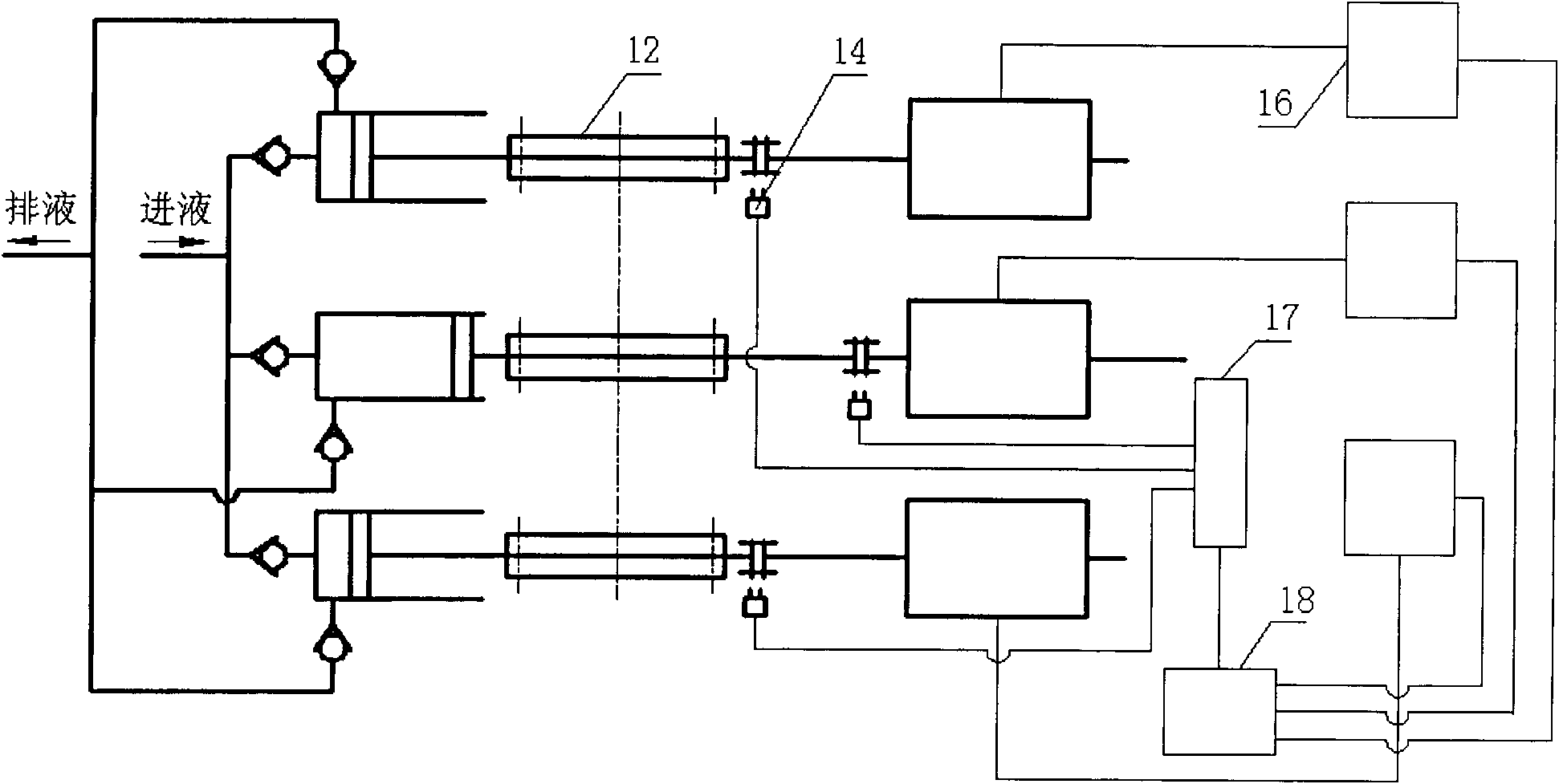 Linear motor multi-cylinder reciprocating pump with coupled gear and rack