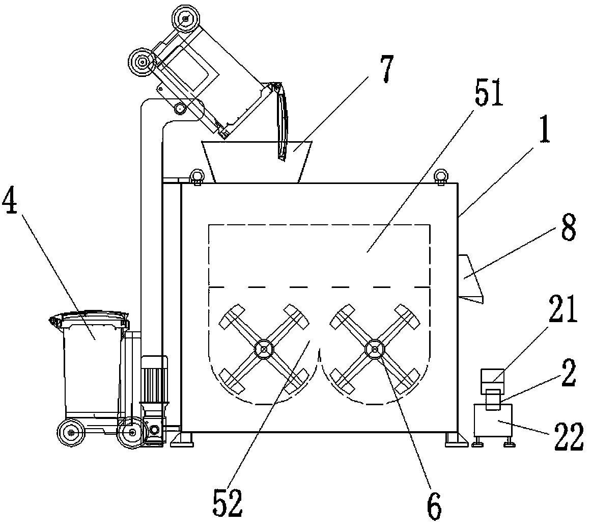 Simple organic waste treatment device