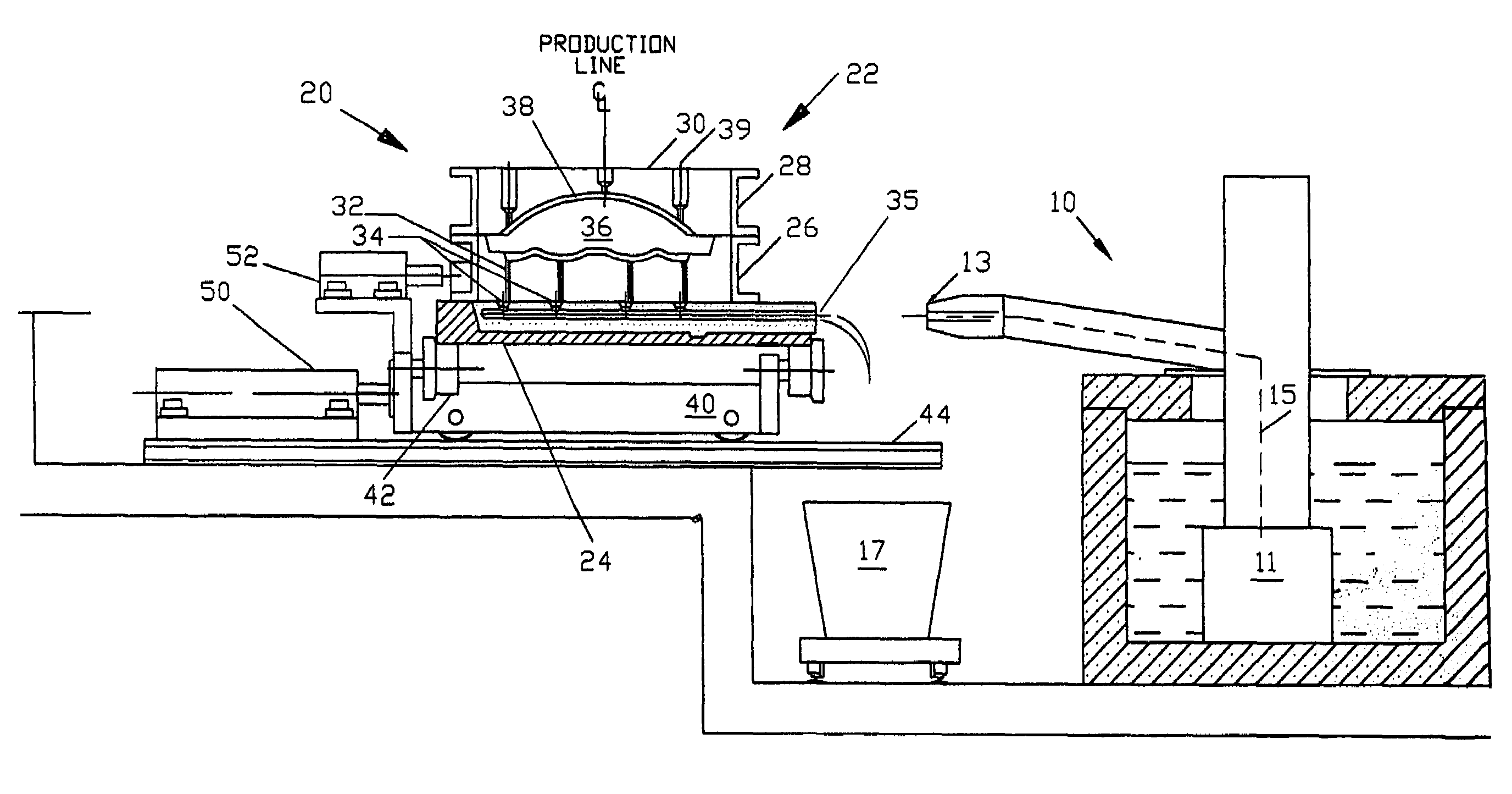 Offset mold process