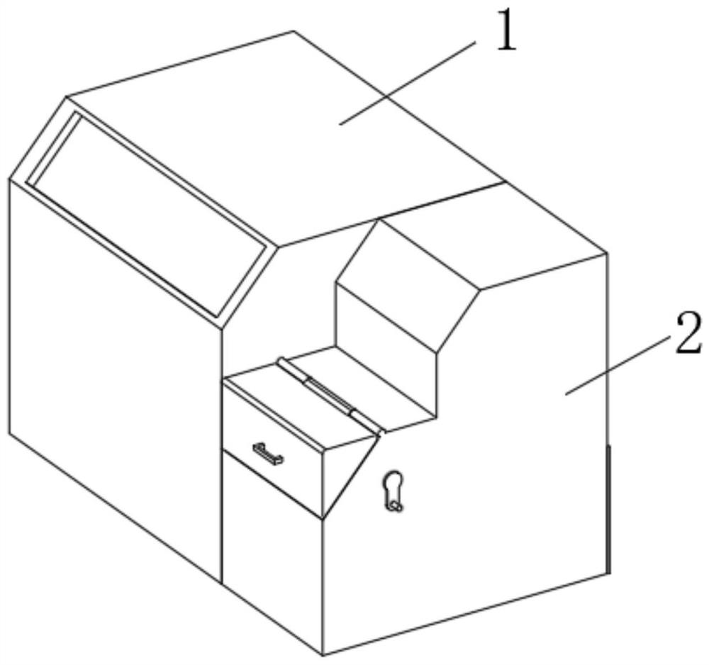 Integrated garbage can convenient for classification treatment