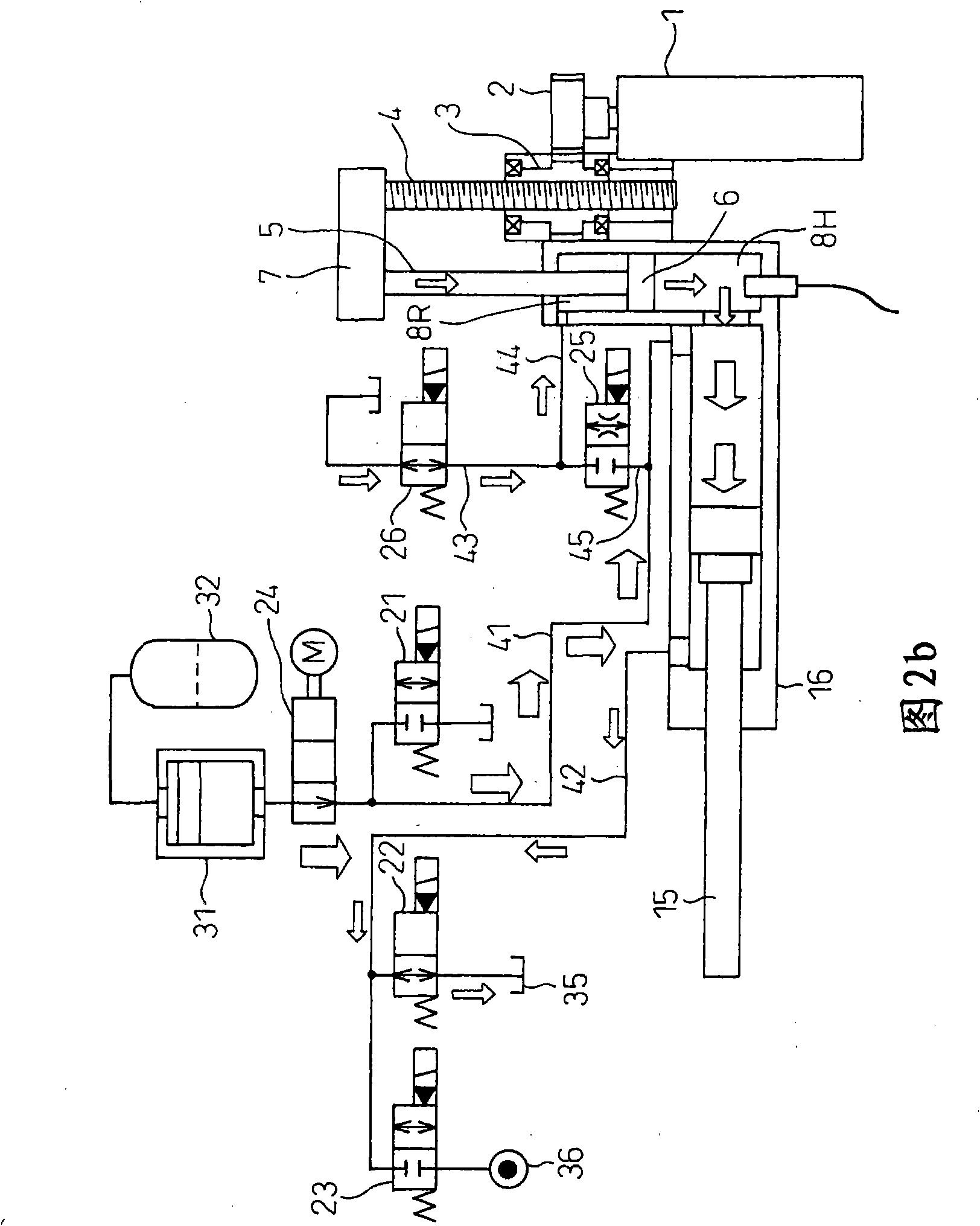 Injection device for die casting machine