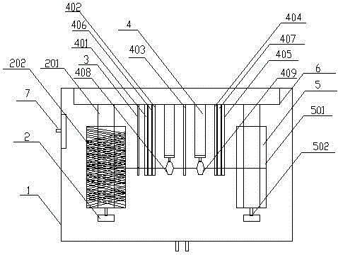 Testing device and method for carbon fiber strand integrity