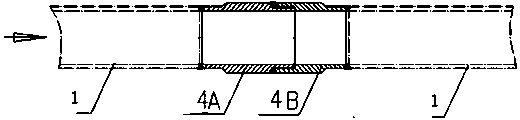 Particle catalyst conveying pipeline connector