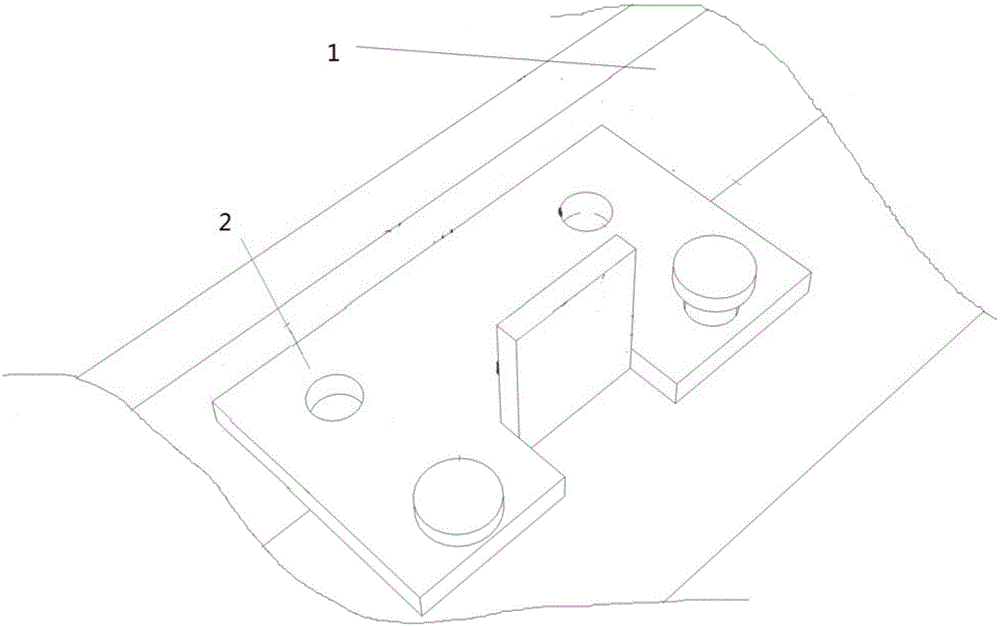 Adjustable type fixed connecting piece for insulation decorative integral board