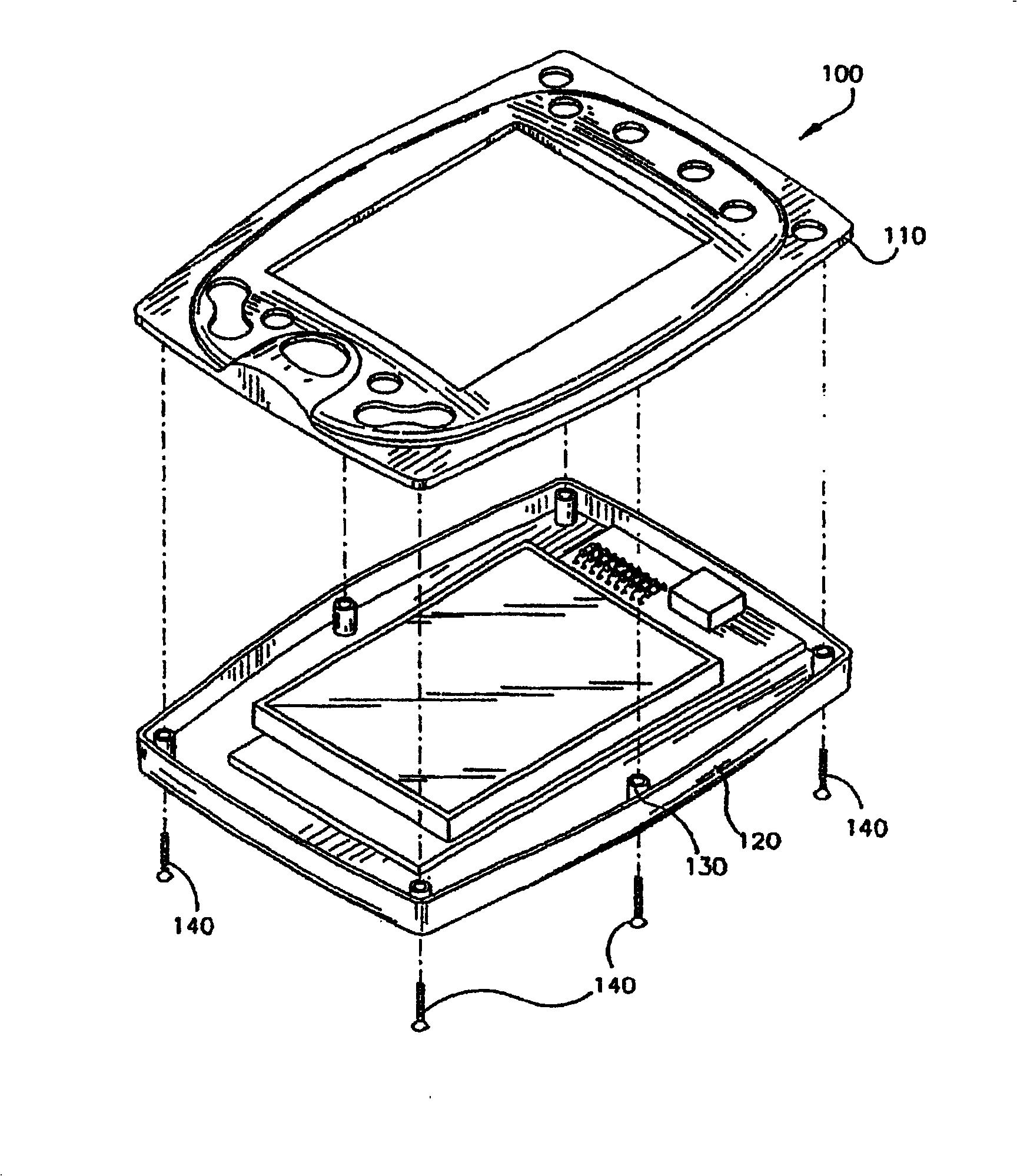 Rugged design for hand held mobile terminals