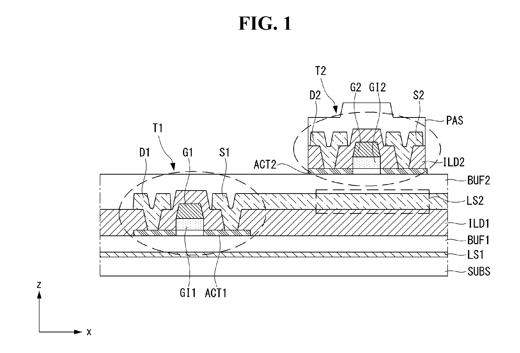 Thin film transistor substrate and display device using the same