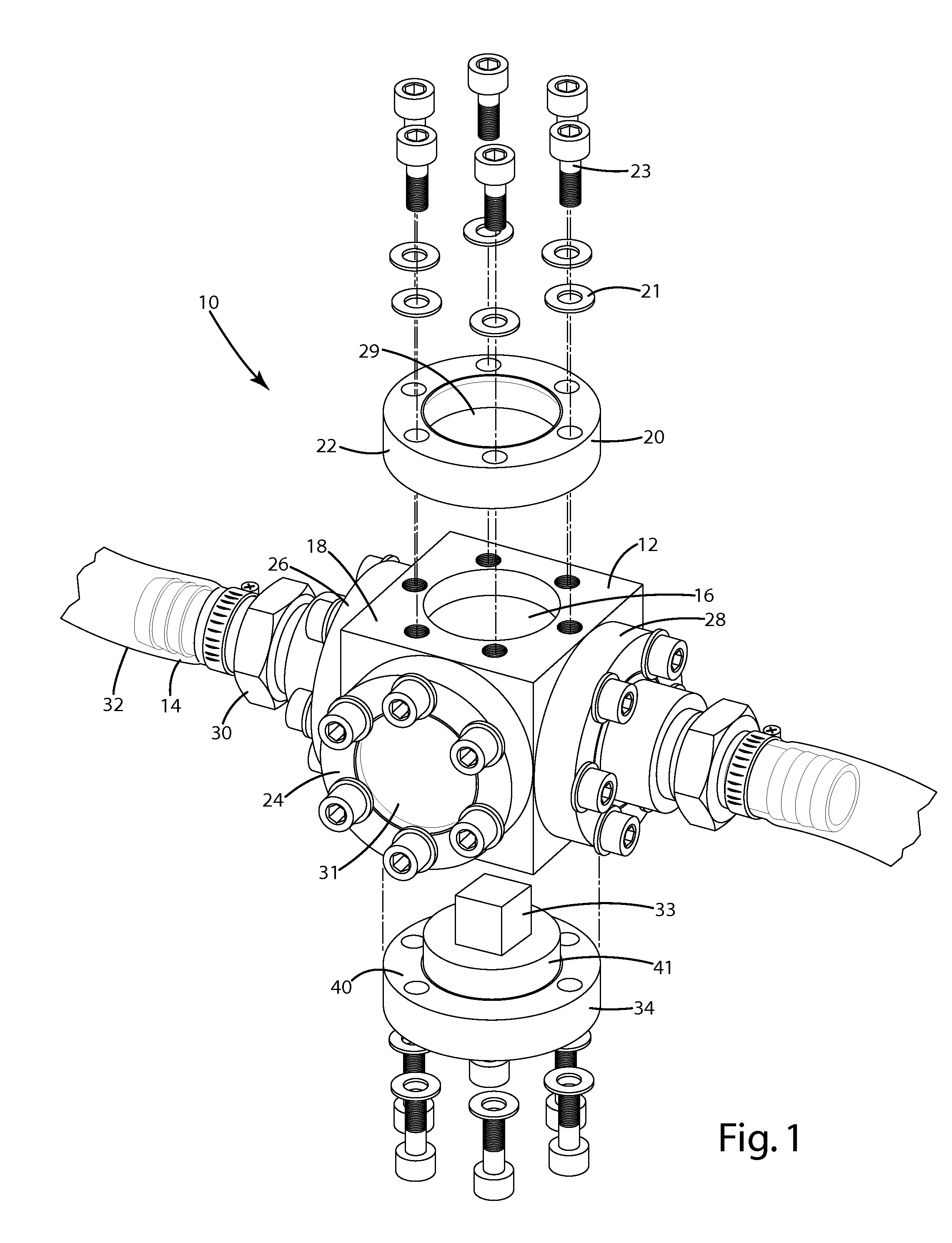 Repetitive pressure-pulse apparatus and method for cavitation damage research