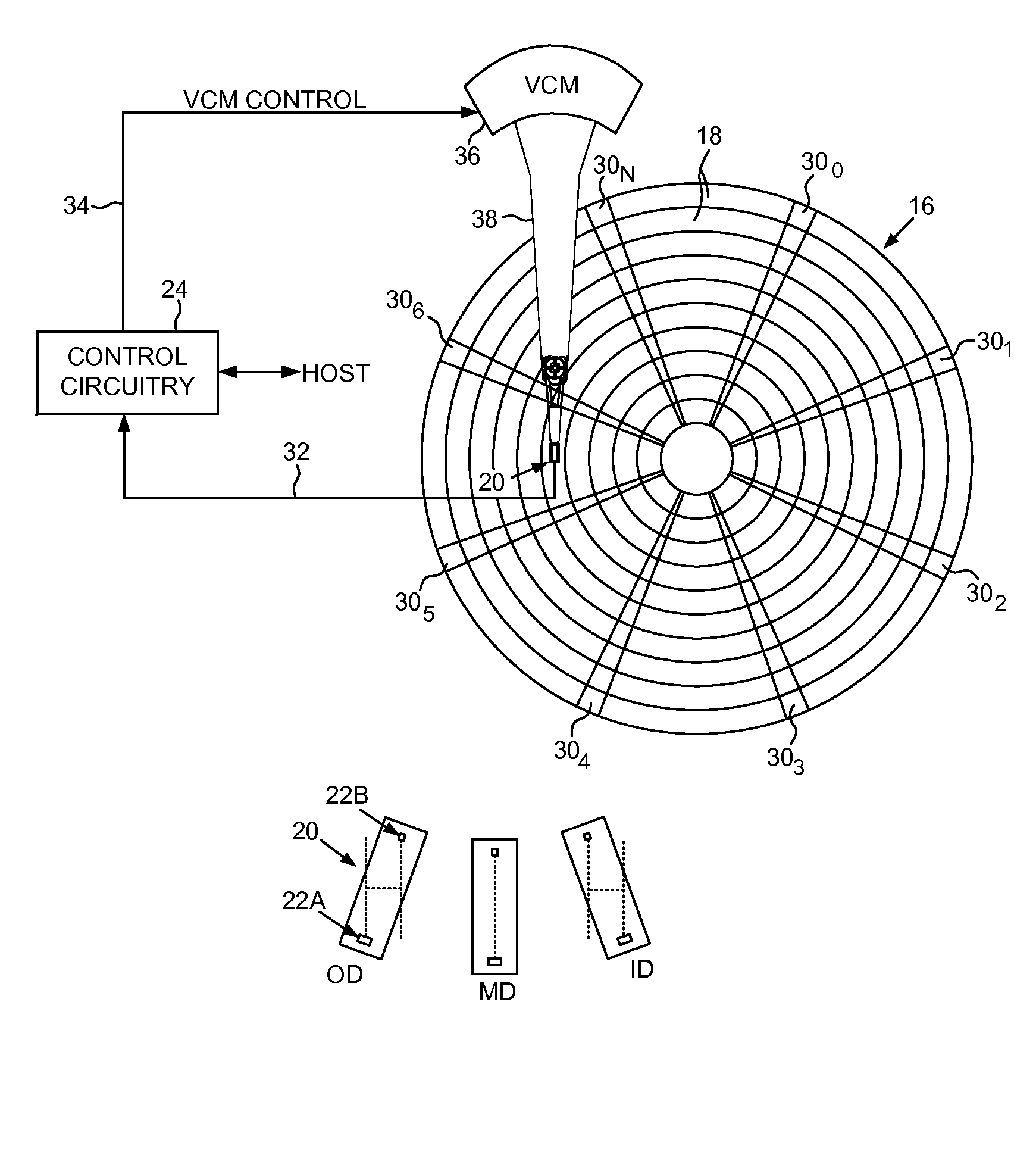 Disk drive mapping out data tracks to avoid thermal asperities