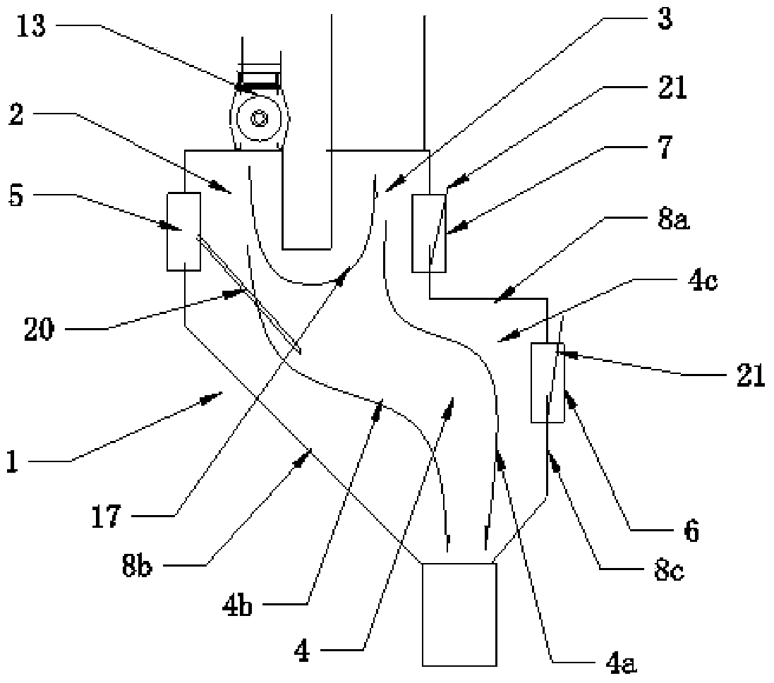 Special device for treating chaff mixture