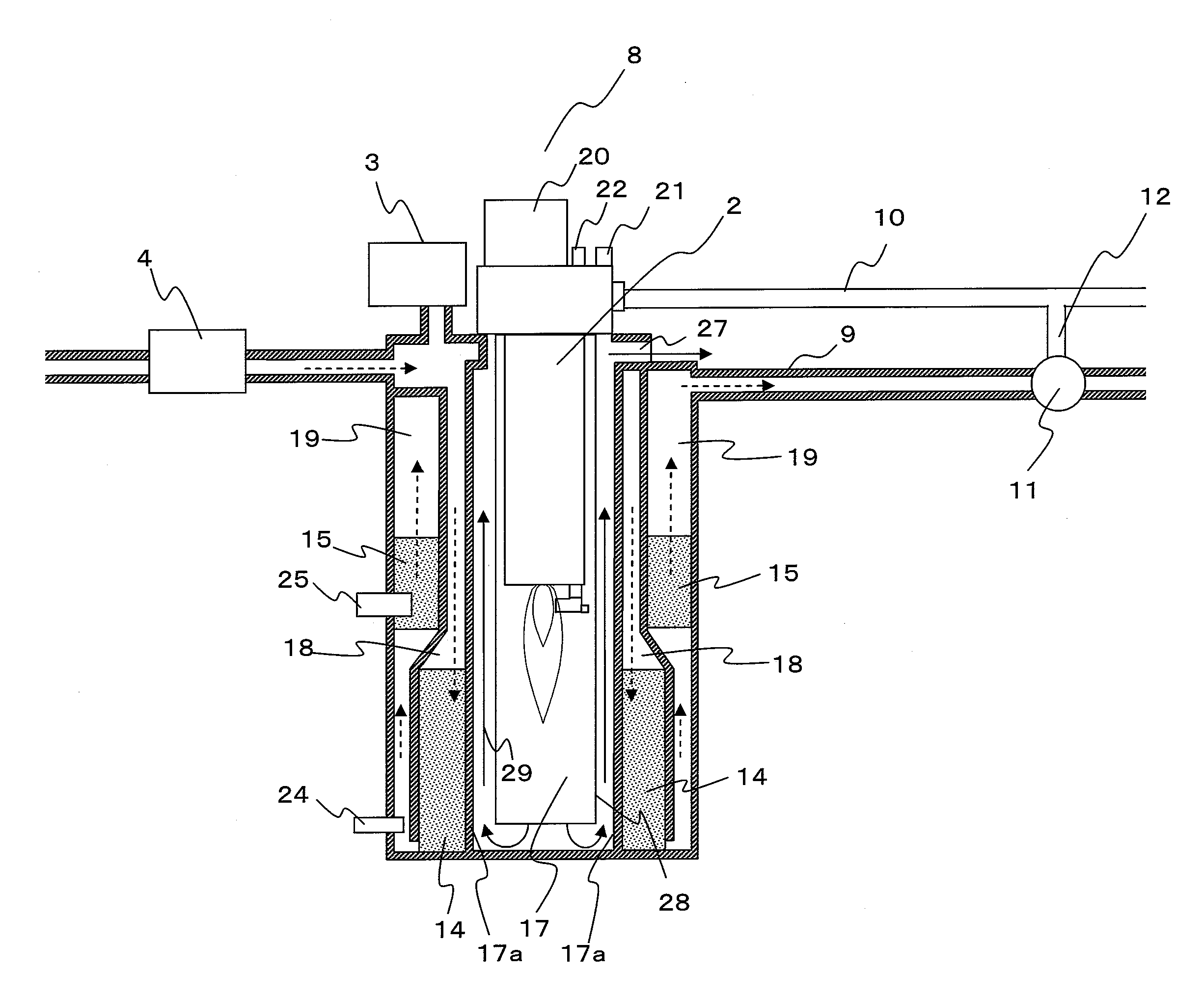 Hydrogen generation apparatus, fuel cell system and method of shutting down hydrogen generation apparatus