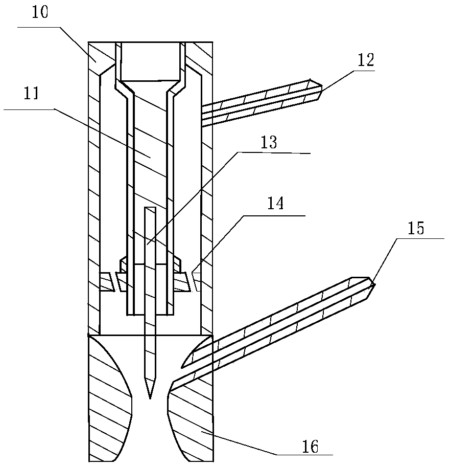 Aeroengine main combustion chamber based on plasma jet ignition and combustion