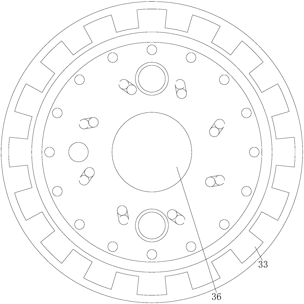 Graded low-NOx straight flame burning nozzle