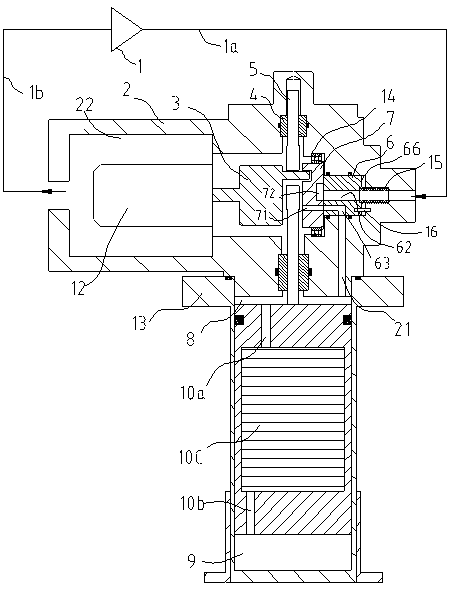 Self-decompression gas distribution mechanism and low-temperature refrigerator adopting the self-decompression gas distribution mechanism