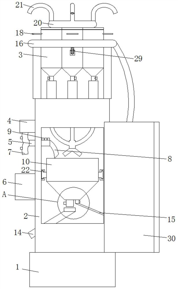 A food pretreatment device with drying function