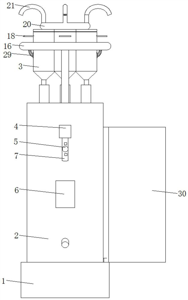 A food pretreatment device with drying function