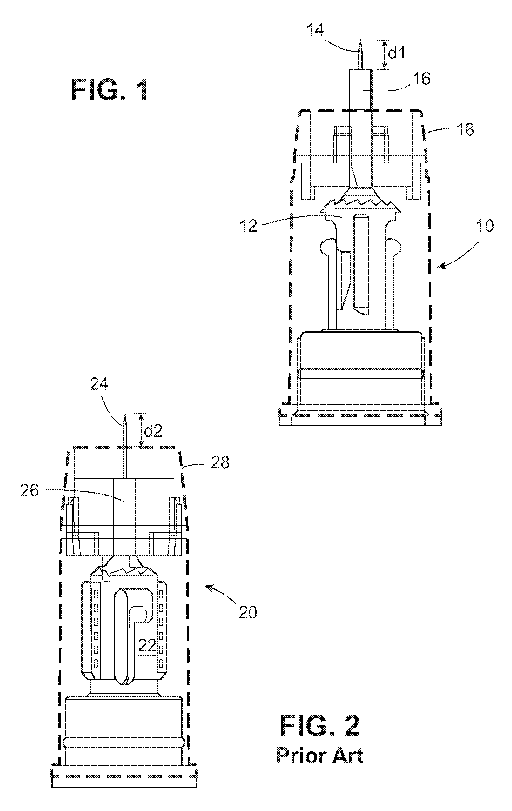 Extended hub for a safety pen needle