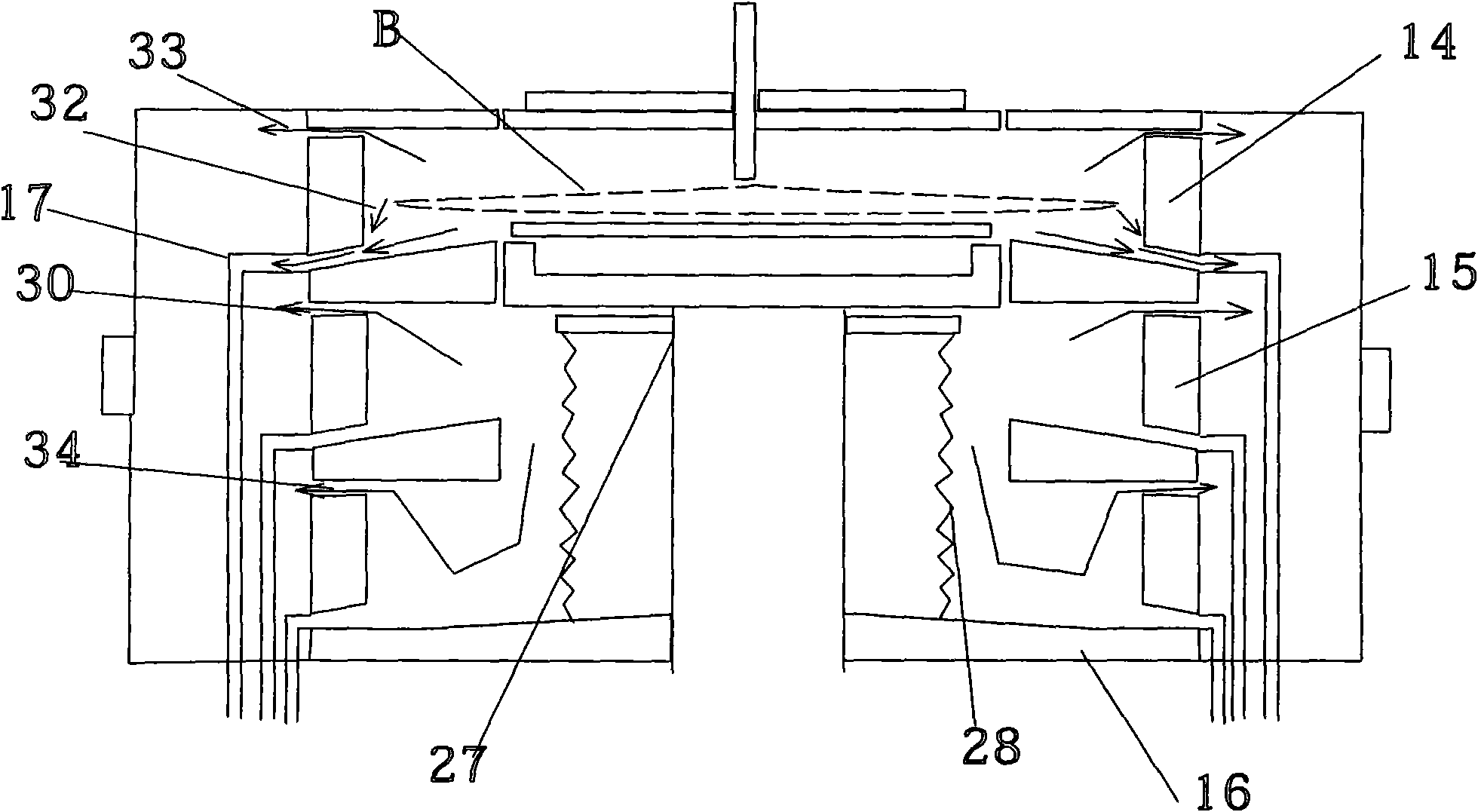 Device for chemical liquid spraying treatment of round lamellar object