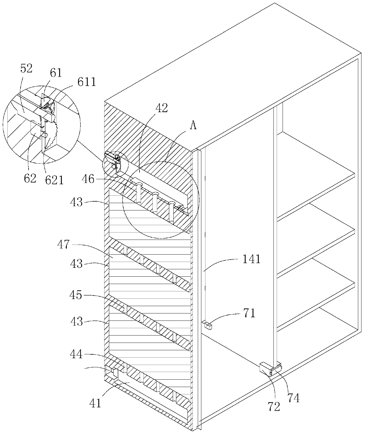 Cinnamomum camphora wood dehumidification wardrobe