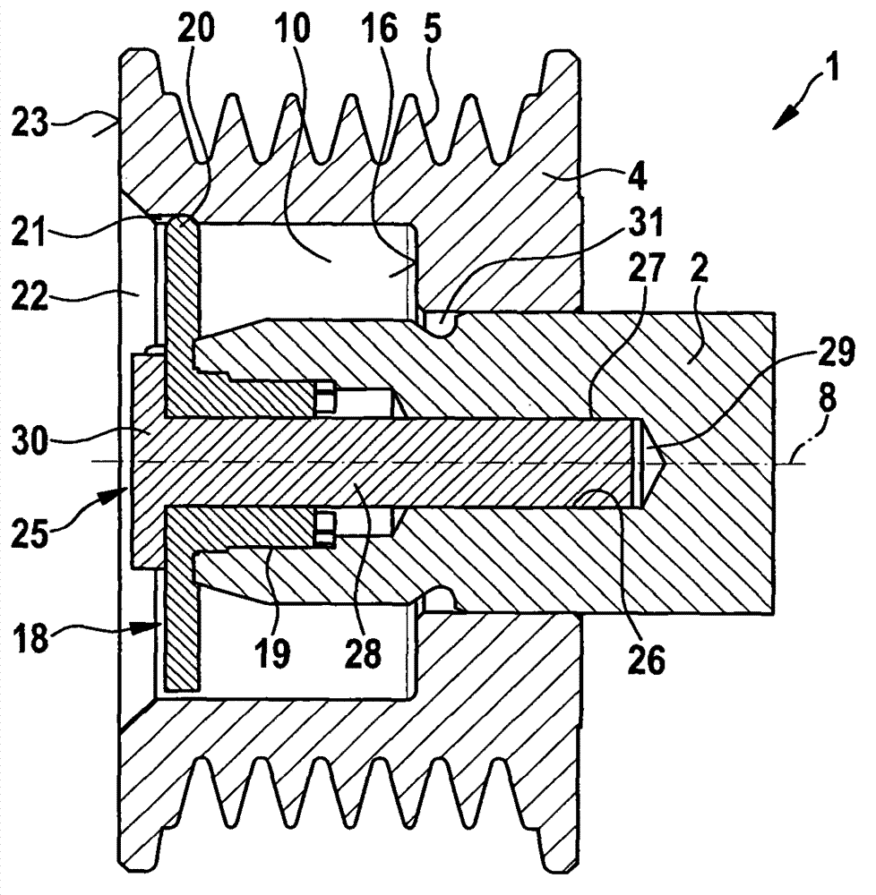 Electric machine used as motor in motor car