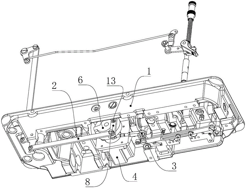 Driving device for automatic thread trimming and automatic presser foot lifting