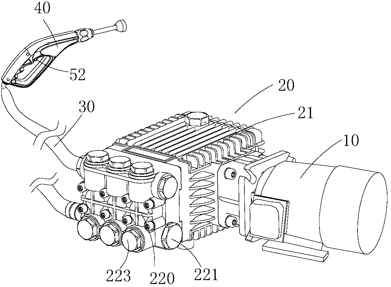 Remote-control cleaning machine