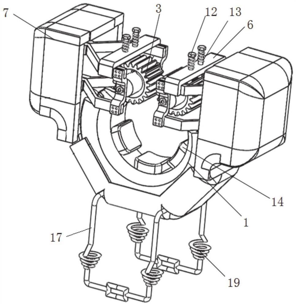 A detonating cord fixing device for a high-voltage transmission line