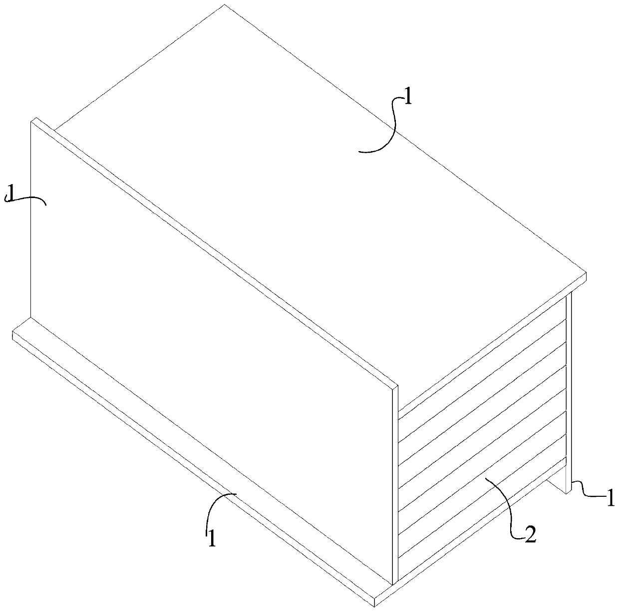 Construction technology of carbon fiber modified fast-growing poplar wood covered with steel plate