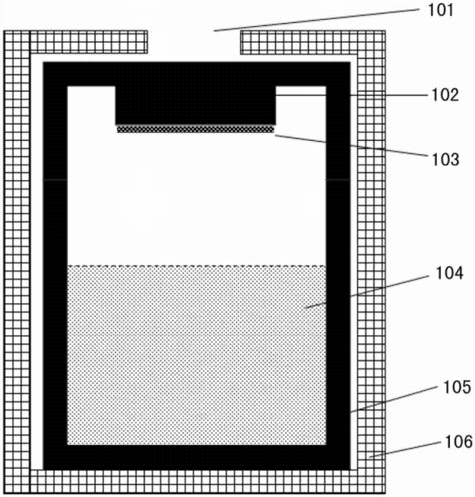 Split type crucible for crystal growth of silicon carbide