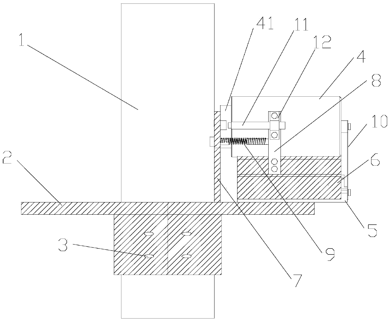 Vibration absorption device used for active vibration attenuation of pipeline