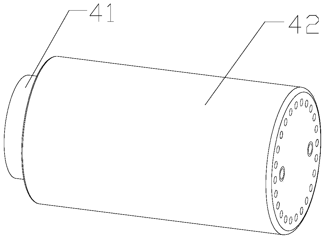 Vibration absorption device used for active vibration attenuation of pipeline